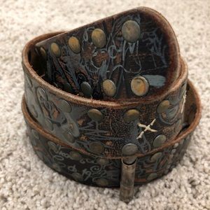 Mens ED HARDY Genuine leather belt 💥 - Rare